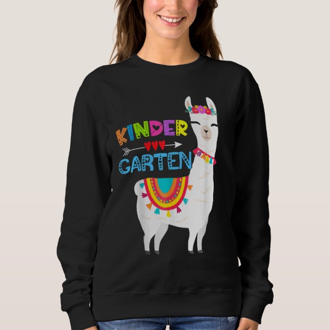 Sweatshirt Jardin d'enfants Enseignant Pas de Prob Llama Fill (Devant)