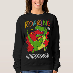 Sweatshirt Jardin D'Enfants Gratuits Rex Dinosaur Retourner À