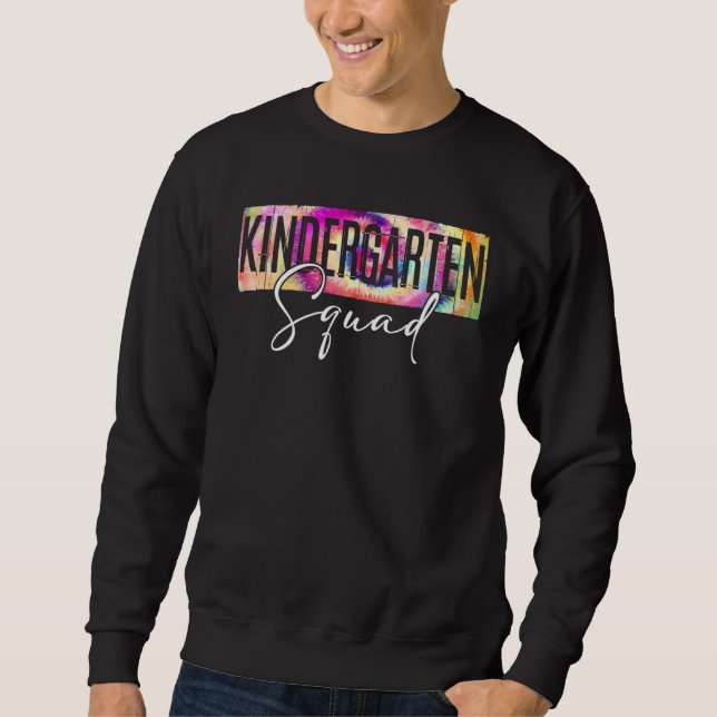 Sweatshirt Jardin D'Enfants Squad Retour À L'École Tie Dye Ki (Devant)