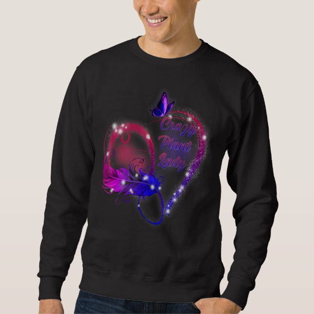 Sweatshirt Jardin fou Plante dame humoristique (Devant)