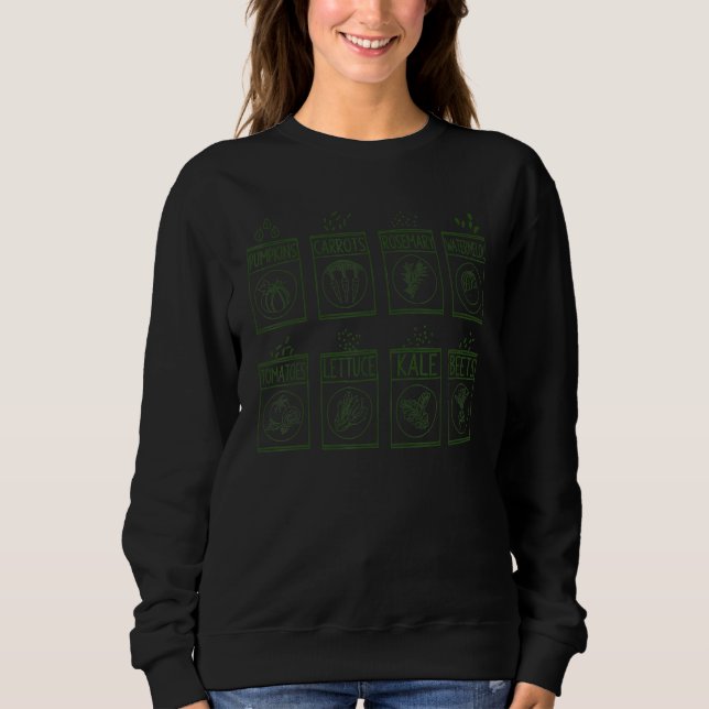 Sweatshirt Jardin Semence Kale Jardinage Herbalist Gardener (Devant)