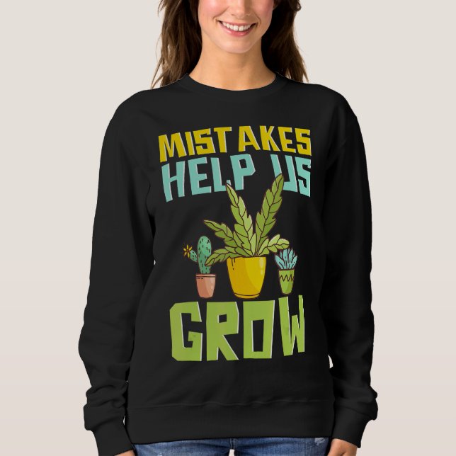Sweatshirt Jardinage Plante motivationnel (Devant)
