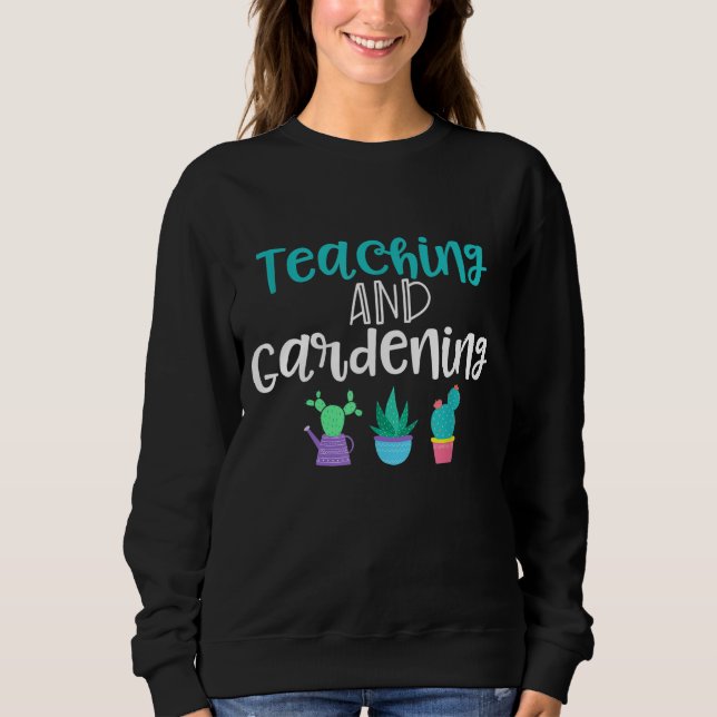 Sweatshirt Jardins de jardinage pour femmes Enseignants Cadea (Devant)