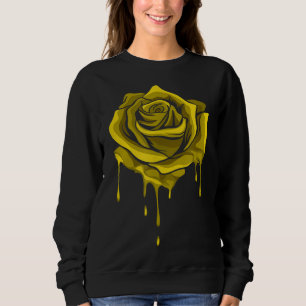 Sweatshirt Jaune Meling Rose Jardin jardiner Botaniste Flowe