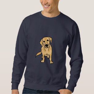 Sweatshirt jaune mignon de Labrador de CB
