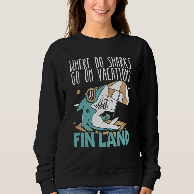 Sweatshirt Jawesome Shark Animal Marine Biologist  1 (Devant)