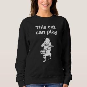 Sweatshirt Jazz Cat Drummer