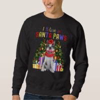 Je Crois En Père Noël Paws Mignon Chien De Fer Fra