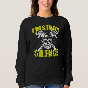 Sweatshirt Je détruit Silence Construction Worker 3