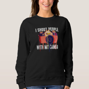 Sweatshirt Je fais de la photographie de personnes avec mon a