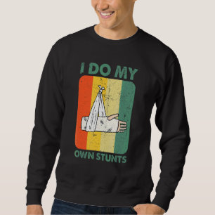 Sweatshirt Je Fais Mes Propres Têtes Bras Cassé