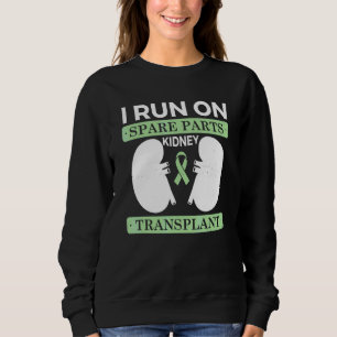 Sweatshirt Je fonctionne avec des pièces de rechange Transpla