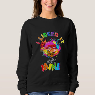 Sweatshirt Je L'Ai Laissé Ainsi Sa Mine Lgbtq Rainbow Lesbian