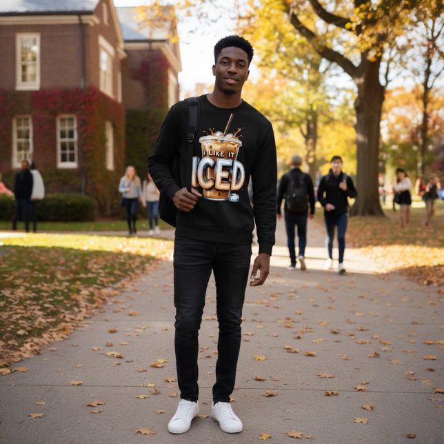 SWEATSHIRT JE L'AIME EN GLACE 3D (Créateur téléchargé)