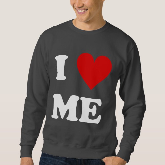 Sweatshirt Je m'aime coeur (Devant)