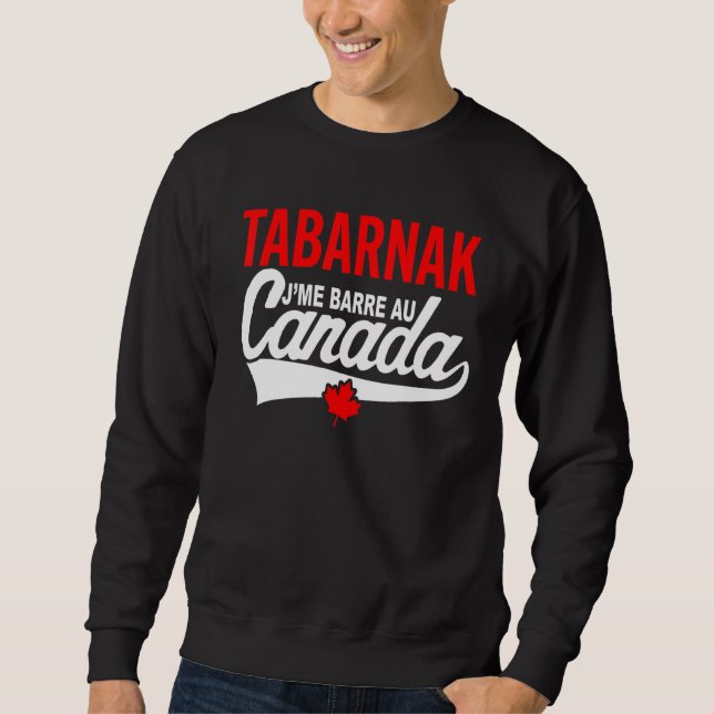 Sweatshirt Je Me Bar Au Canada Passion Canada Flag Humour (Devant)