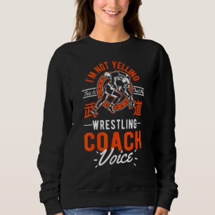 Sweatshirt Je ne crie pas que c'est juste la lutte vocale Coa