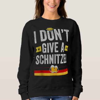 Sweatshirt Je ne donne pas un Schnitzel allemand 1