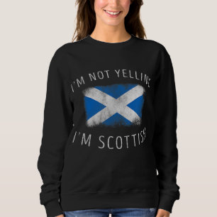 Sweatshirt Je ne hurle pas Je suis écossais - Funny Scotland 