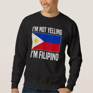 Sweatshirt Je ne hurle pas Je suis Philippine Philippine Phil