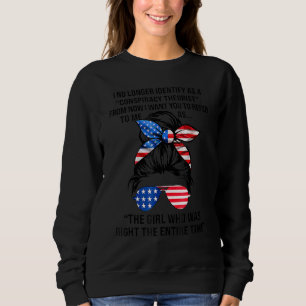 Sweatshirt Je Ne M'Identifie Plus Comme Une Forme Théoriste C