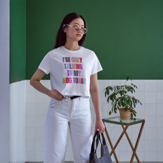 Sweatshirt Je ne parle qu'à mon chien aujourd'hui animal chio