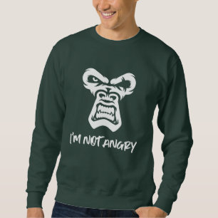 Sweatshirt Je ne suis pas en colère, le singe