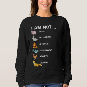 Sweatshirt Je Ne Suis Pas Lapin De Porc Lion Dauphin Renard D