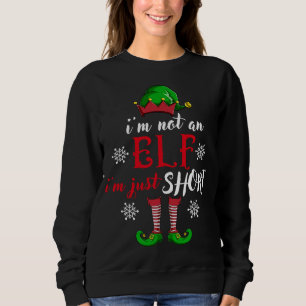 Sweatshirt Je ne suis pas un elfe, je suis juste de courts ho