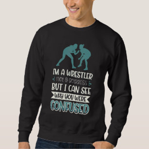 Sweatshirt Je ne suis pas une déesse mais un lutteur, je vois