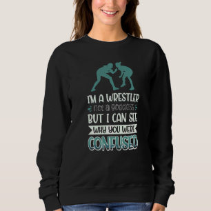 Sweatshirt Je ne suis pas une déesse mais un lutteur, je vois