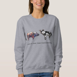 Sweatshirt Je ne vois pas la différence, animaux de ferme