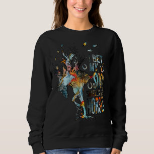 Sweatshirt Je Parie Que Mon Âme Sent Comme Un Cheval