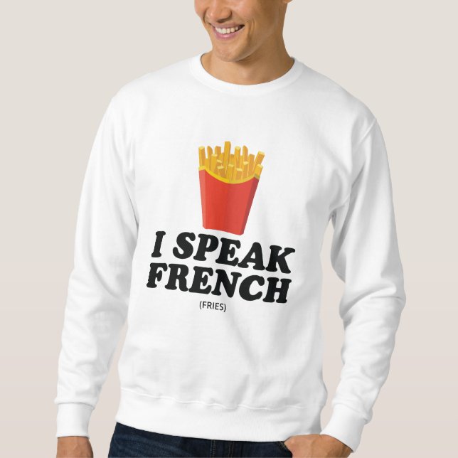 Sweatshirt Je parle français (Devant)