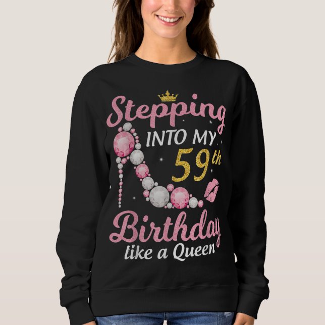 Sweatshirt Je Passe À Mon 59E Anniversaire Comme Une Reine He (Devant)