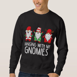 Sweatshirt Je Passe Avec Mes Gnomies Buffalo Gn De Noël Drôle