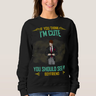 Sweatshirt Je pense que je suis mignon Voir mon ami Sarcastiq