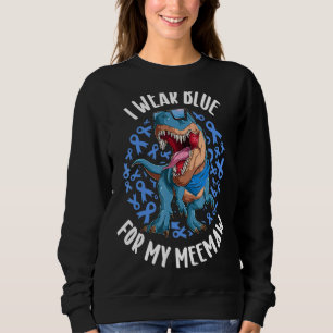 Sweatshirt Je Porte Du Bleu Pour Ma Meemaw Diabetes Awareness
