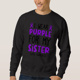Sweatshirt Je Porte Du Purple Pour Ma Soeur ! Mois de sensibi