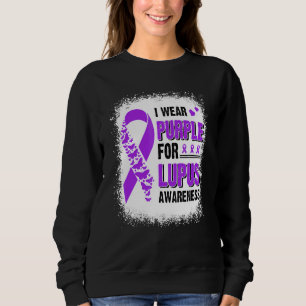 Sweatshirt Je Porte Du Ruban Violet Pour Lupus Sensibilisatio