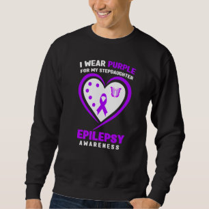 Sweatshirt Je porte du violet pour la sensibilisation à l'épi