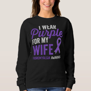 Sweatshirt Je Porte Du Violet Pour Ma Femme Fibromyalgie Sens