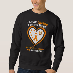 Sweatshirt Je Porte Orange Pour Ma Nièce Ms Multiple Sclerosi