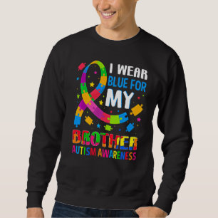 Sweatshirt Je Porte Une Super Tenue Bleue Pour Le Support Mon