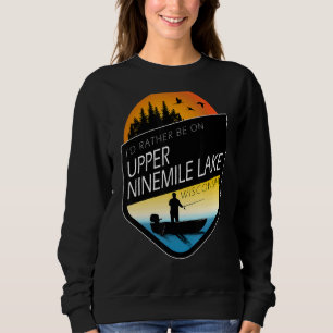 Sweatshirt Je Préférerais Être Sur Le Lac Supérieur Du Ninemi