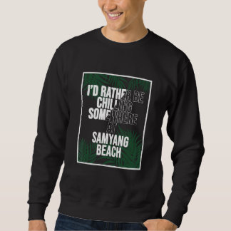 Sweatshirt Je préférerais me détendre à la plage SAMYANG en C