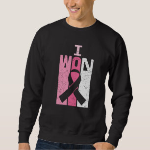 Sweatshirt Je remporte le combat de sensibilisation au cancer