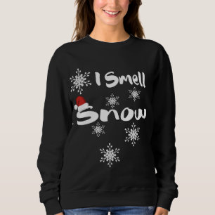 Sweatshirt Je sens Chou de neige Santa chapeau mignon flocons
