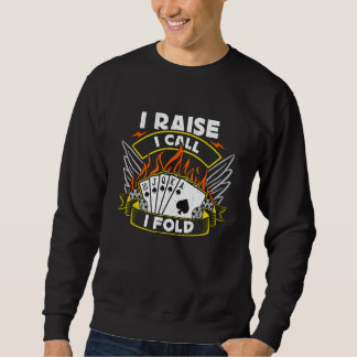 Sweatshirt Je Soulève J'Appelle J'Aime Remplir Jeu Casino Cha