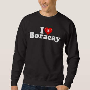 SWEATSHIRT JE SUIS AMOUREUX DE BORACAY ÎLES PHILIPPINES